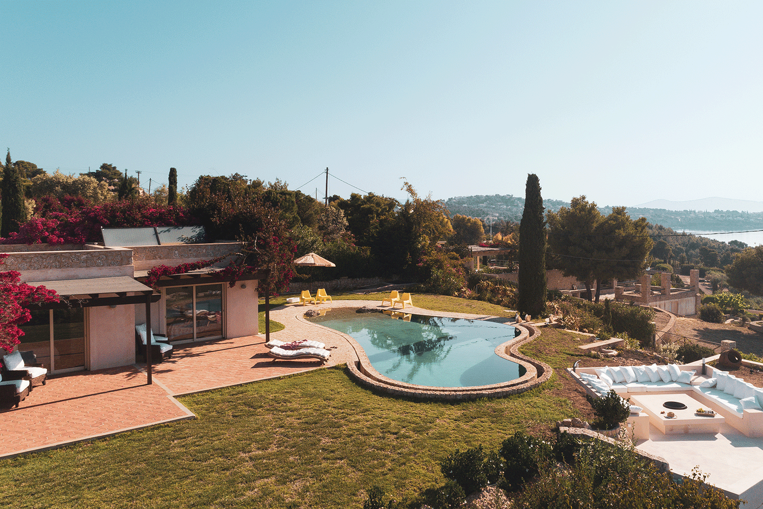 Villa White Sand with private pool, is a beautiful luxury rental in Porto Heli, available on Azero Homes.